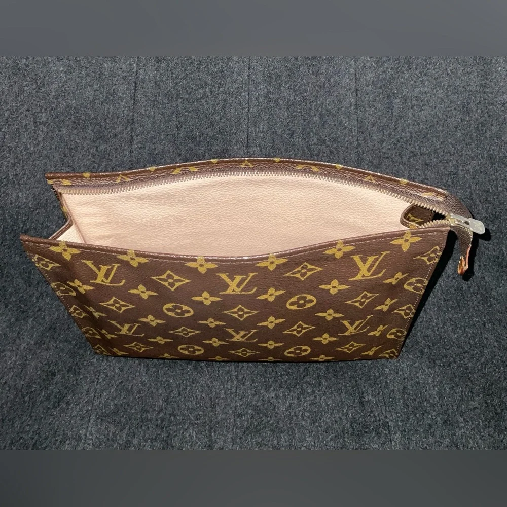 ✅AUTHENTIC LV BAG 2WAYS GREAT USED POUCH 26 LOUIS VUITTON - Picture 6 of 15